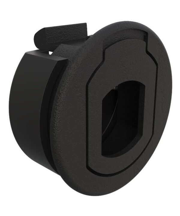 Southco Push-to-Close Latch, Plastic, Black