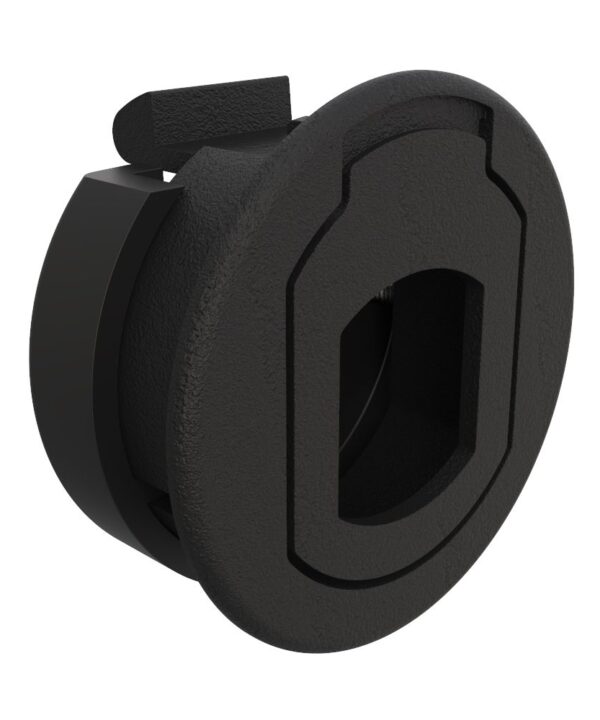Southco Push-to-Close Latch, Plastic, Black