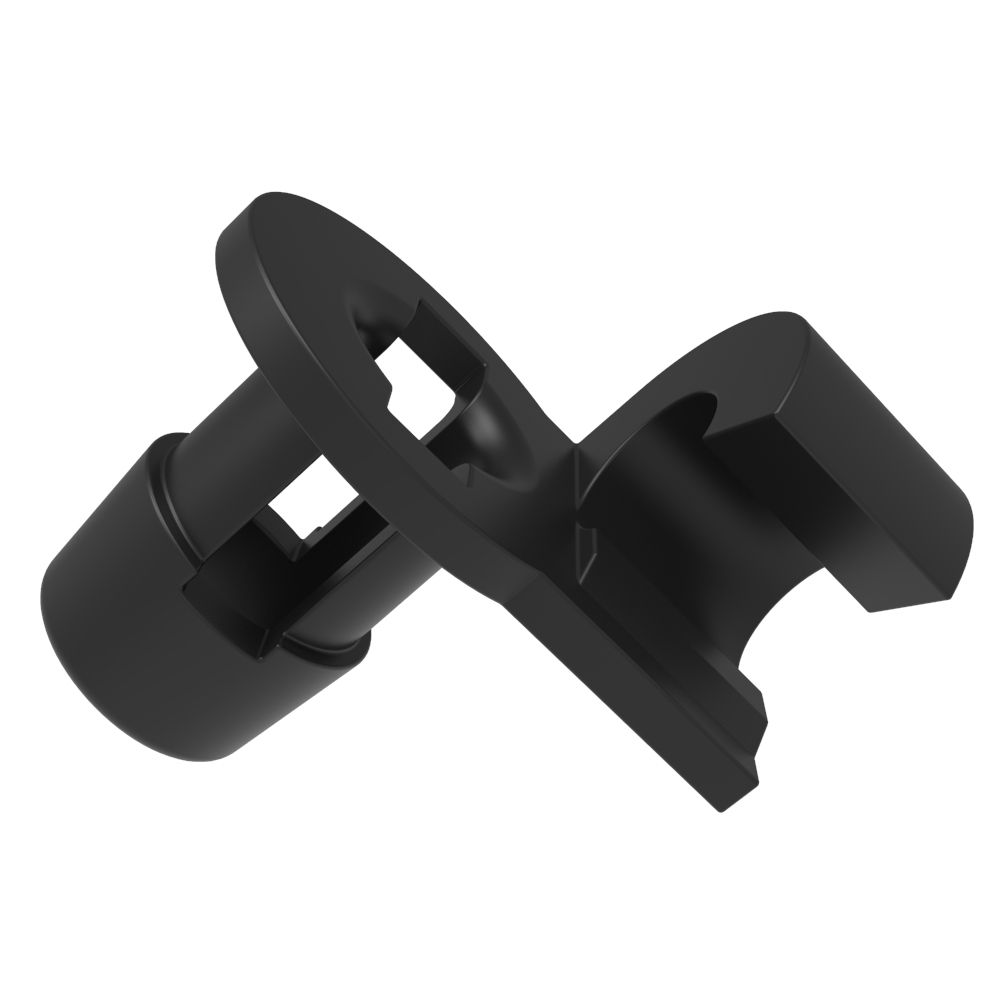 Southco Cable Retaining Clip, Fits R4-10 & R4-30 Latches, Acetal, Black