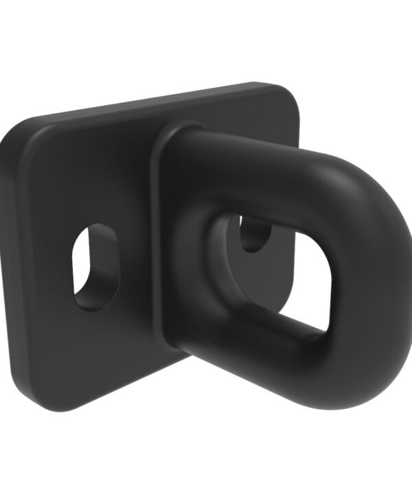 Southco Rotary Push-to-Close Latch Striker, Glass Filled Nylon, Black