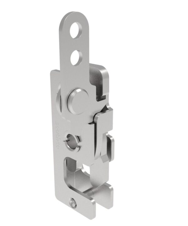Southco Rotary Push-to-Close Latch, Small Size, Two Stage, In-Line Lever, 7.2 mm Through Hole, Stainless Steel, Passivate