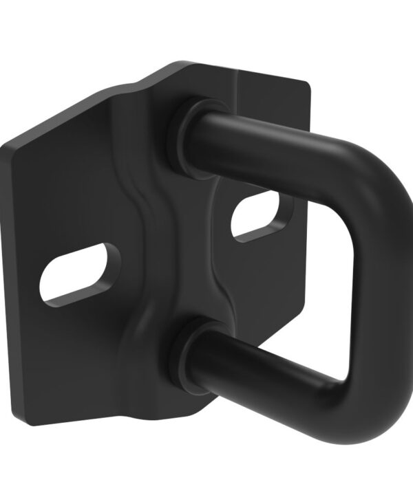 Southco Rotary Push-to-Close Latch Striker, Medium Size, Steel, Zinc Nickel, Black