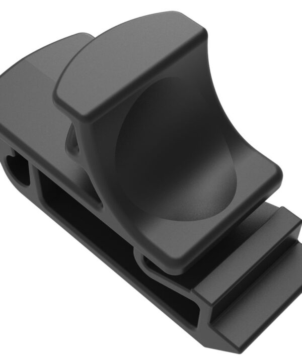 Southco Push-to-Close Slide Latch, Snap-in, Small Size, 1.2mm (.050 in) Panel Thickness, 4.8mm (.190 in) Total Grip, ABS, Black
