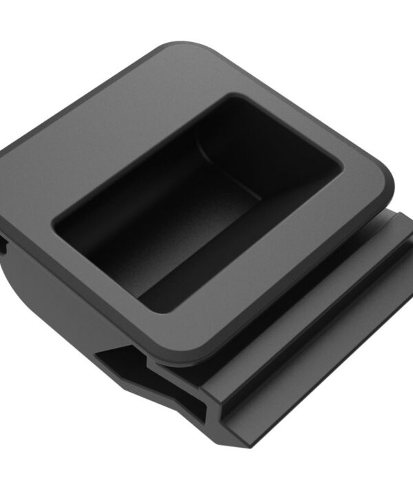 Southco Push-to-Close Slide Latch, Snap-in, Large Size, 2.2mm (.090 in) Panel Thickness, 6.4mm (.250 in) Total Grip, ABS, Black