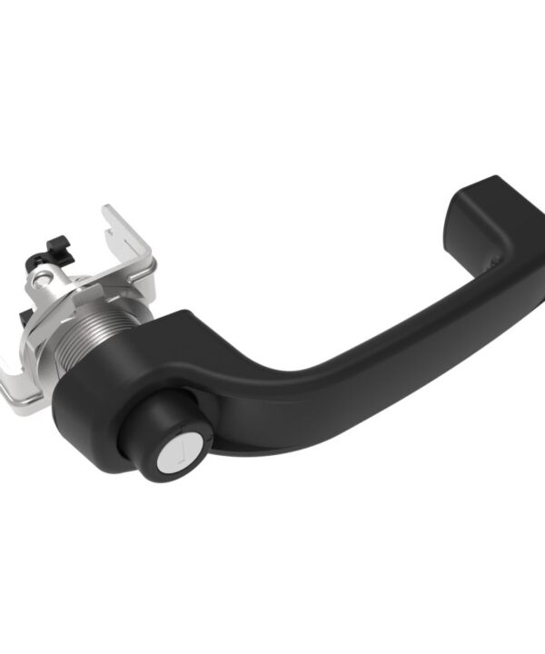 Southco Actuator, Single or Multi Point, with Cable Bracket, Push Button Handle, Locking, Reversible R001 (Keys Not Included), Nylon, Black