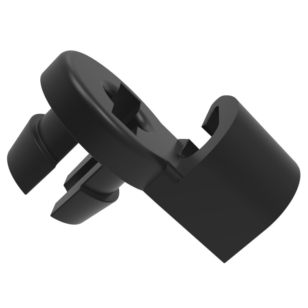 Southco Cable Retaining Clip, Fits R4-75 Latches, Nylon, Black