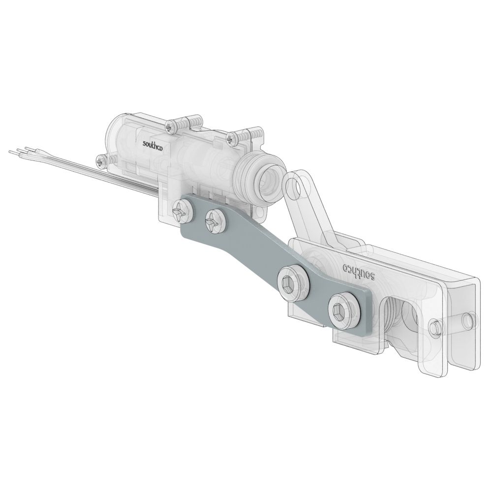 Southco Electronic Actuator, Electronic Access, Steel, Zinc Plate, Bright chromate