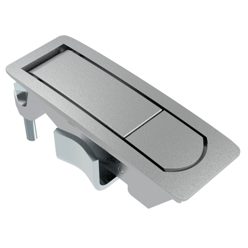 Southco Compression Latch, Lever Latch, No Restriction, Flush Trigger, 1-5mm Panel, 1-24mm Grip, Not Sealed, Zinc Alloy, Chrome Plated, Textured