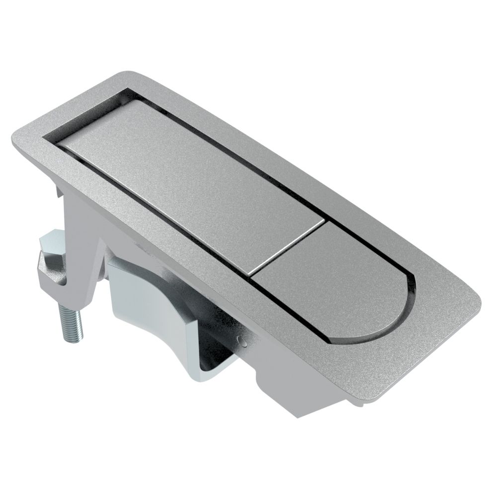 Southco Compression Latch, Lever Latch, No Restriction, Flush Trigger, 1-5mm Panel, 23-46mm Grip, Not Sealed, Zinc Alloy, Chrome Plated, Textured