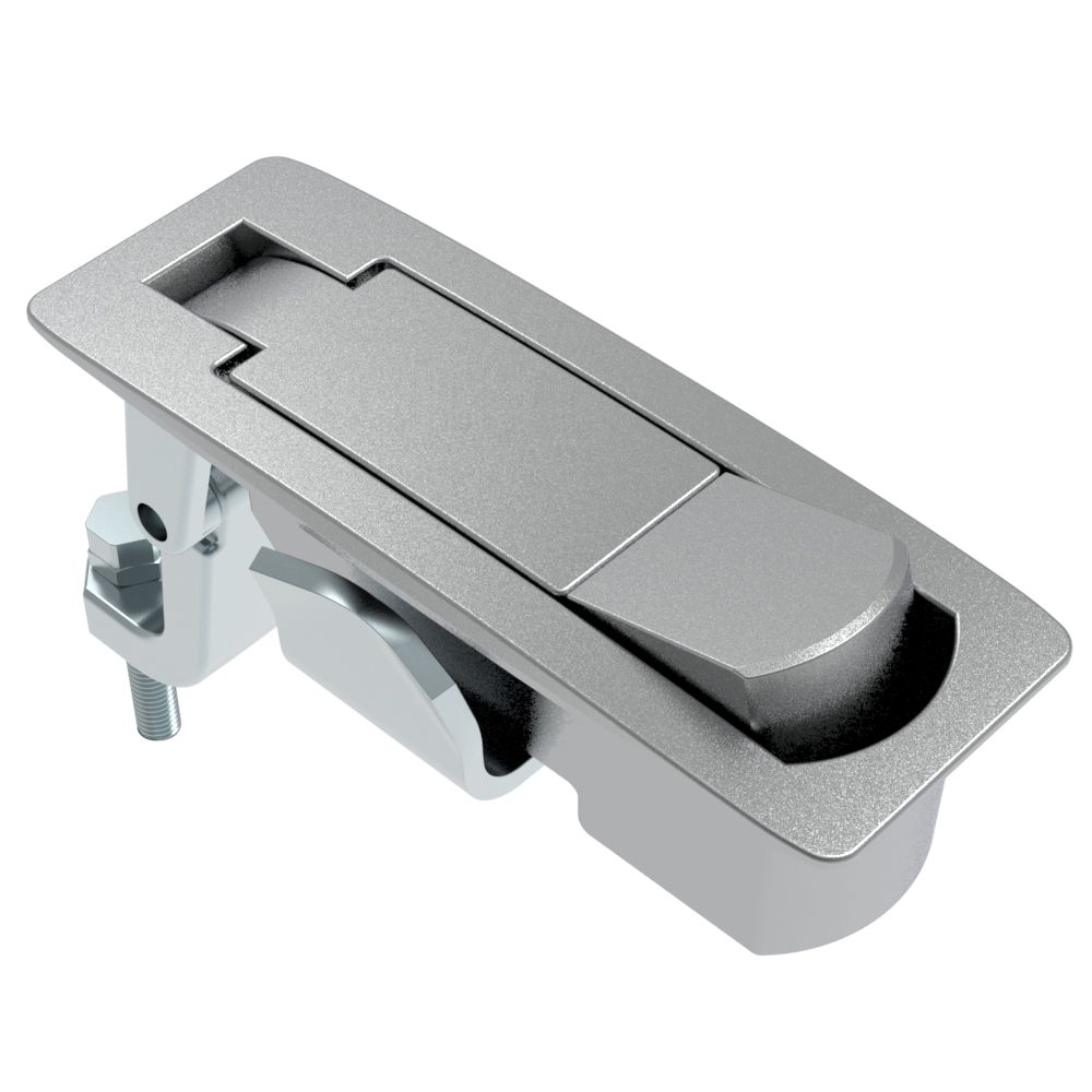 Southco Compression Latch, Lever Latch, No Restriction, Raised Trigger, 1-8mm Panel, 23-46mm Grip, Sealed, Zinc Alloy, Chrome Plated, Textured