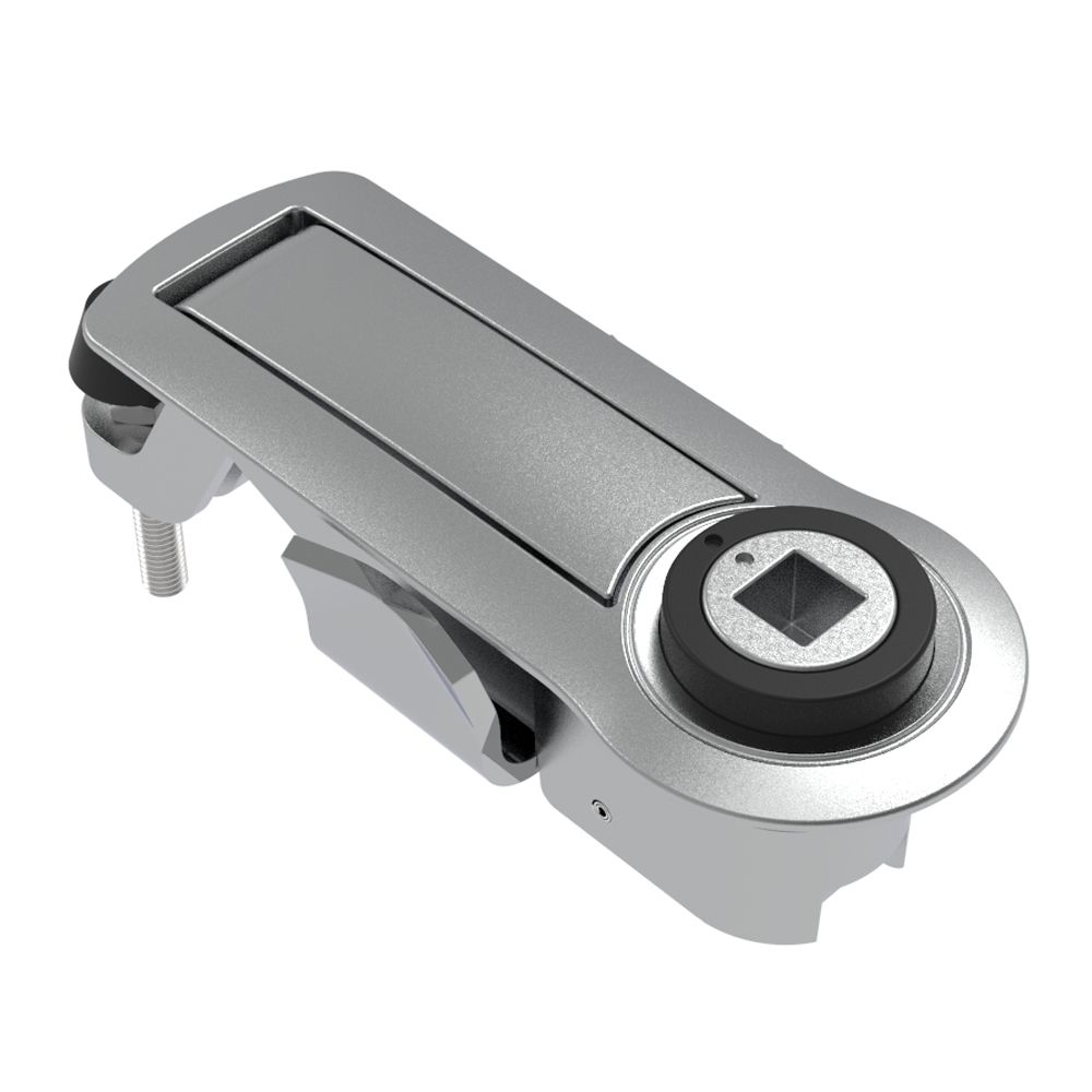 Southco Compression Latch, Lever Latch, Tool Locking, Raiway Standard, 1-5mm Panel, 1-18mm Grip, Not Sealed, Zinc Alloy, Chrome Plated, Bright
