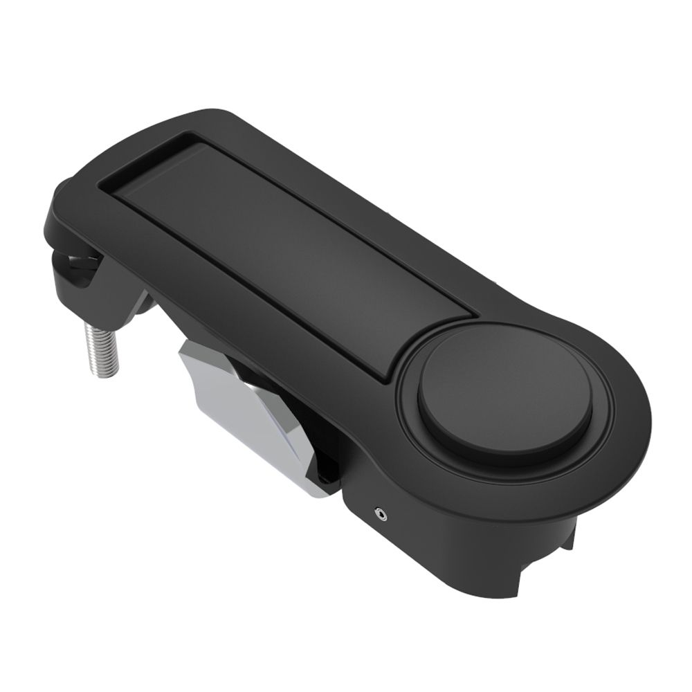 Southco Compression Latch, Lever Latch, No Restriction, Raised Trigger, 1-5mm Panel, 1-18mm Grip, Not Sealed, Zinc Alloy, Powder Coat, Black