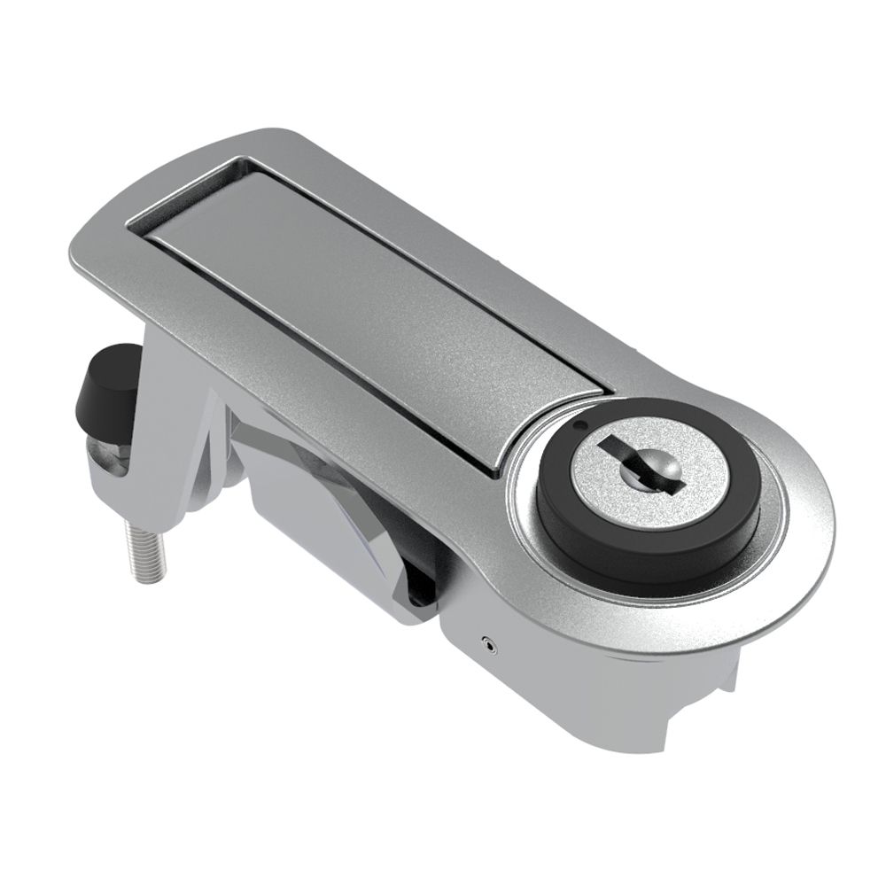 Southco Compression Latch, Lever Latch, Key Locking, 1-5mm Panel, 18-40mm Grip, Not Sealed, Zinc Alloy, Chrome Plated, Bright