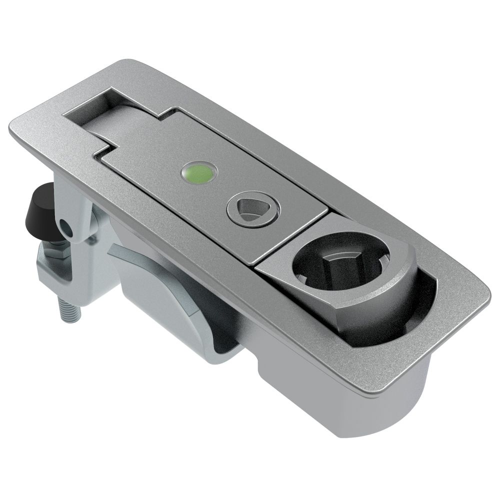 Southco Compression Latch, Lever Latch, Key Choice, Locking without Lock Core, 1-8mm Panel, 17-39mm Grip, Sealed, Zinc Alloy, Chrome Plated, Textured