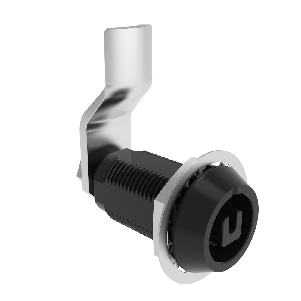 Southco VISE ACTION® Compression Latch, Large Size, 8 mm Square, Aluminum Alloy, Hard Anodized, Black, 26 mm (1.02 in) Grip