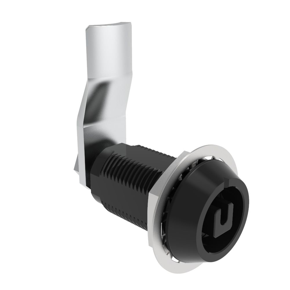 Southco VISE ACTION® Compression Latch, Large Size, 8 mm Square, Aluminum Alloy, Hard Anodized, Black, 32 mm (1.26 in) Grip