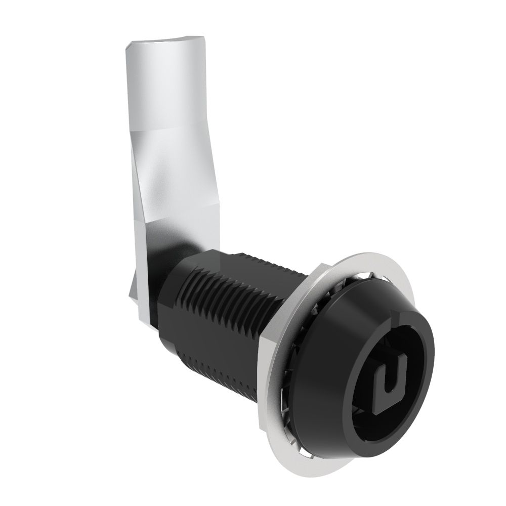 Southco VISE ACTION® Compression Latch, Large Size, 8 mm Square, Aluminum Alloy, Hard Anodized, Black, 38 mm (1.5 in) Grip