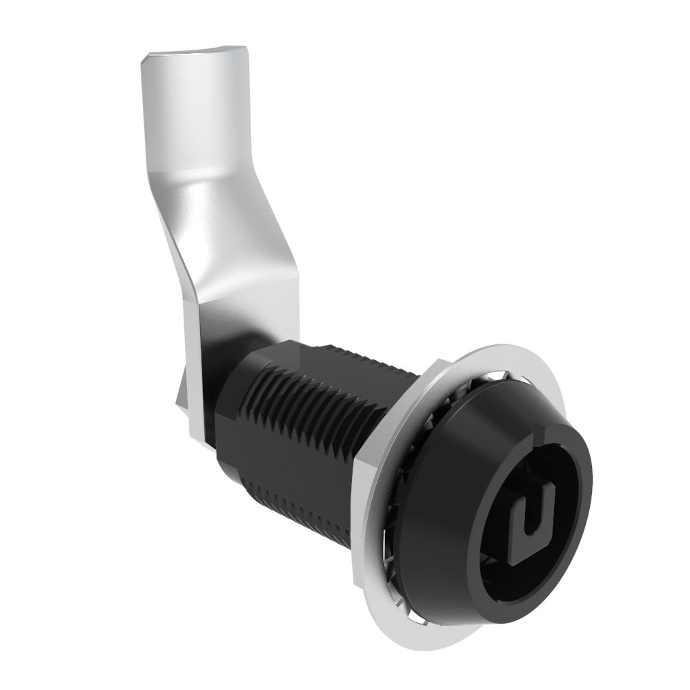 Southco VISE ACTION® Compression Latch, Large Size, 8 mm Square, Aluminum Alloy, Hard Anodized, Black, 40 mm (1.57 in) Grip