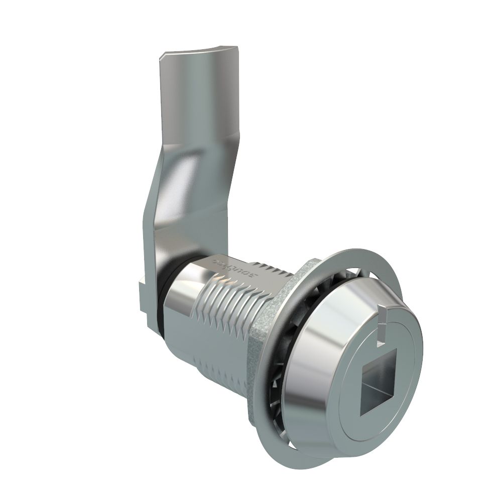 Southco Vise Action® Compression Latch, Large Size, 8 mm Square Recess, Zinc Alloy, Chrome Plated, Bright, 29 mm (1.14 in) Grip