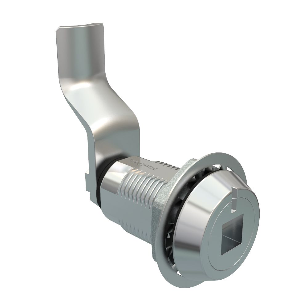 Southco Vise Action® Compression Latch, Large Size, 8 mm Square Recess, Zinc Alloy, Chrome Plated, Bright, 41 mm (1.61 in) Grip
