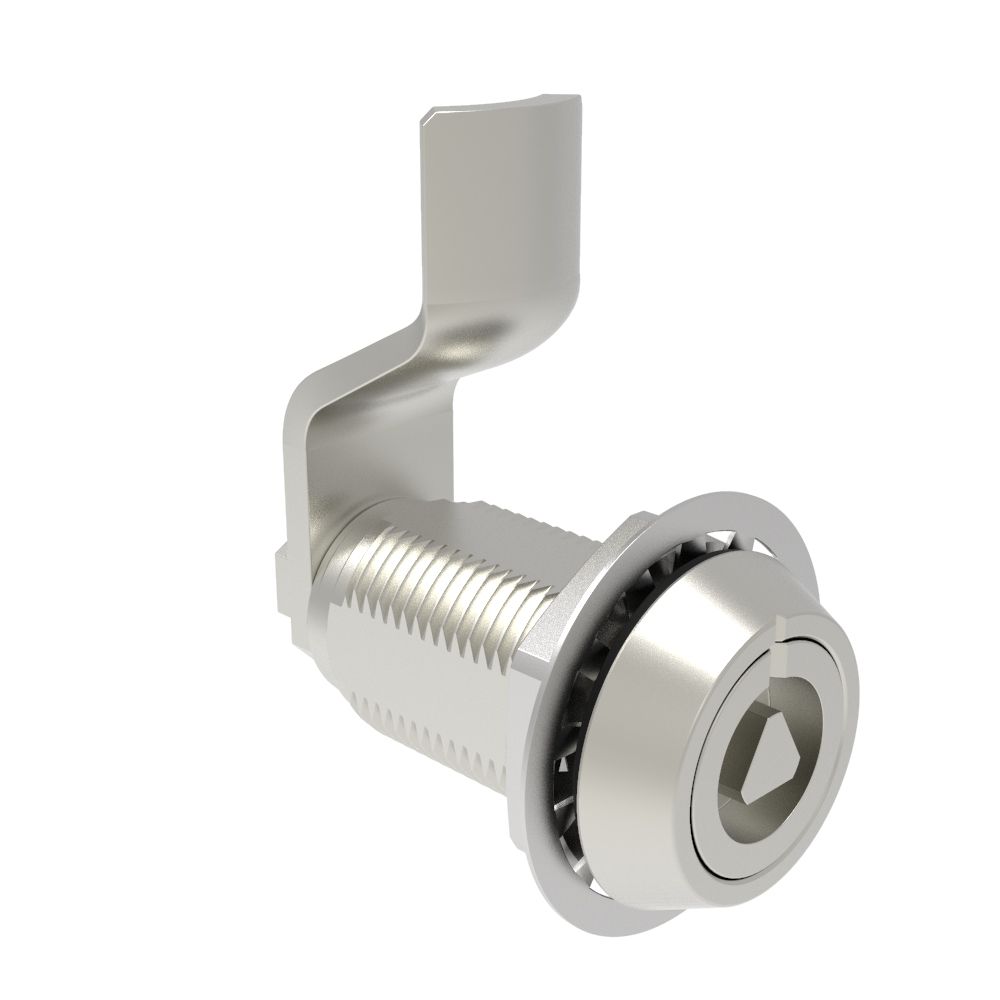 Southco VISE ACTION® Compression Latch, Large Size, 7 mm Triangle, Stainless Steel, Electropolished Bright, 17 mm (0.67 in) Grip