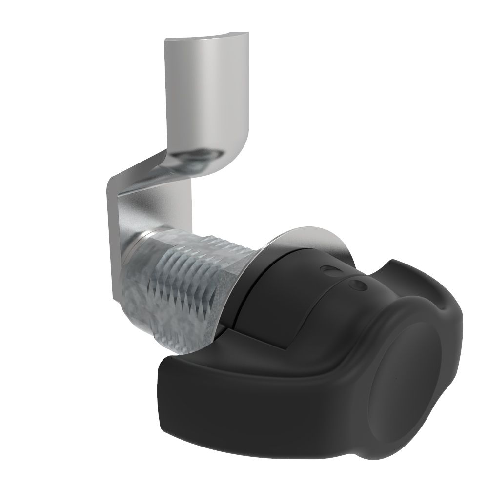 Southco VISE ACTION® Compression Latch, Large Size, Wing, Zinc Alloy, Powder Coated, Black, 19 mm (0.75 in) Grip