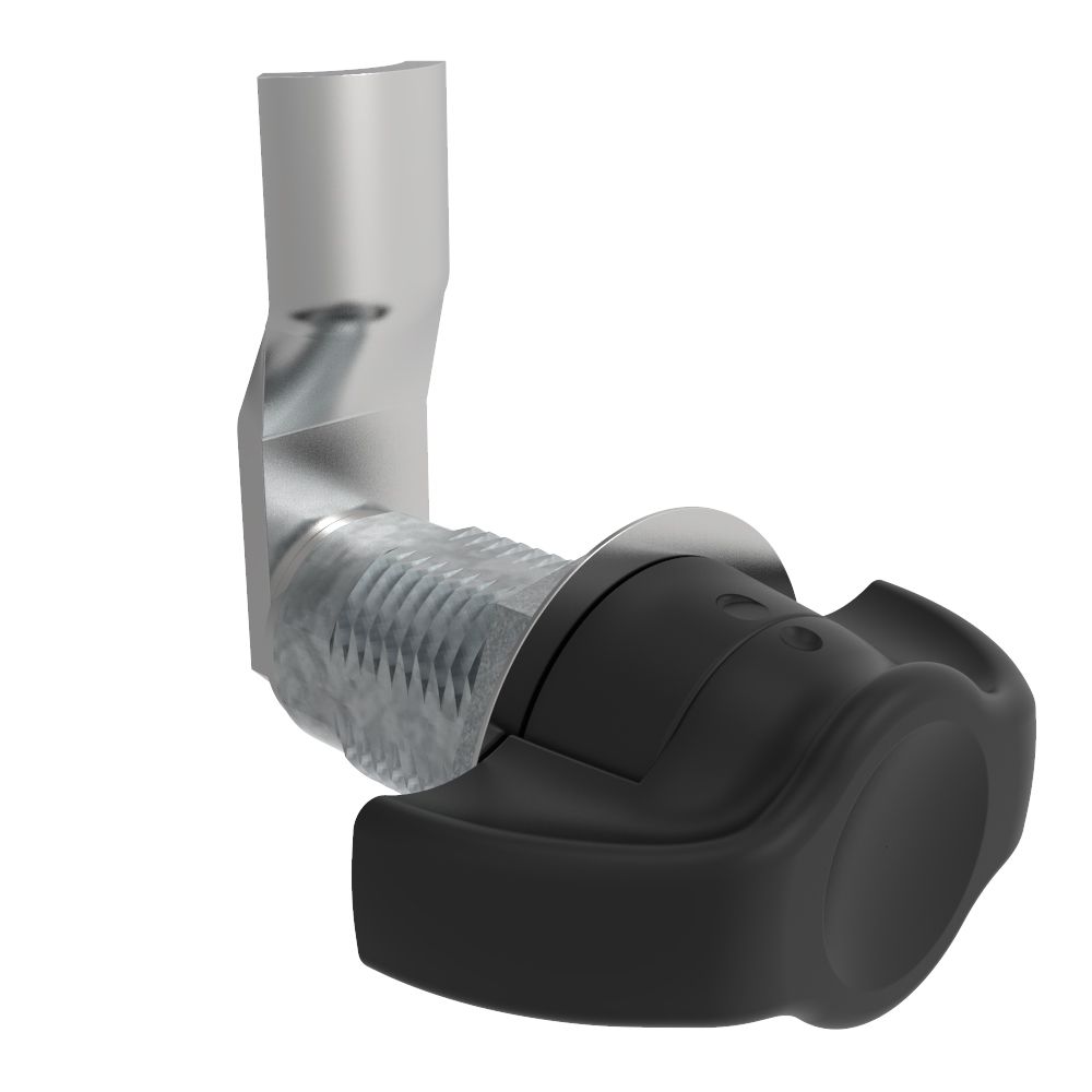 Southco VISE ACTION® Compression Latch, Large Size, Wing, Zinc Alloy, Powder Coated, Black, 27 mm (1.06 in) Grip