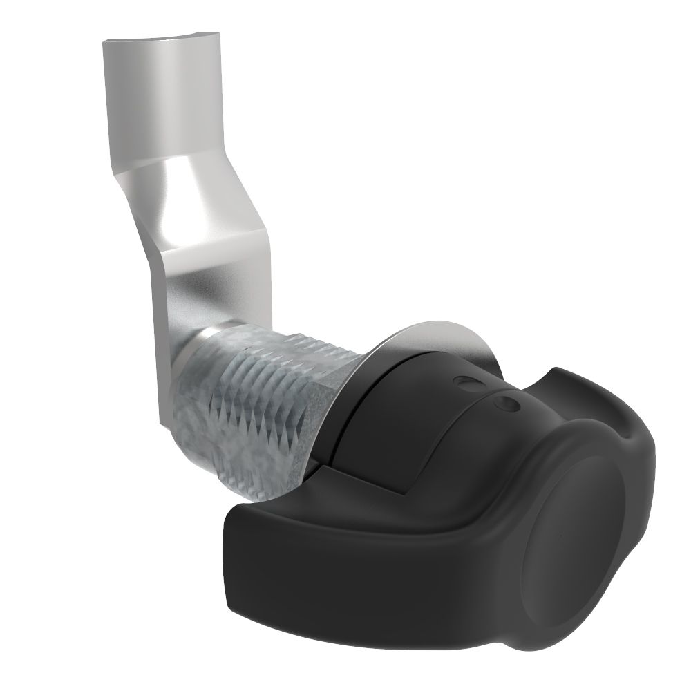 Southco VISE ACTION® Compression Latch, Large Size, Wing, Zinc Alloy, Powder Coated, Black, 35 mm (1.38 in) Grip