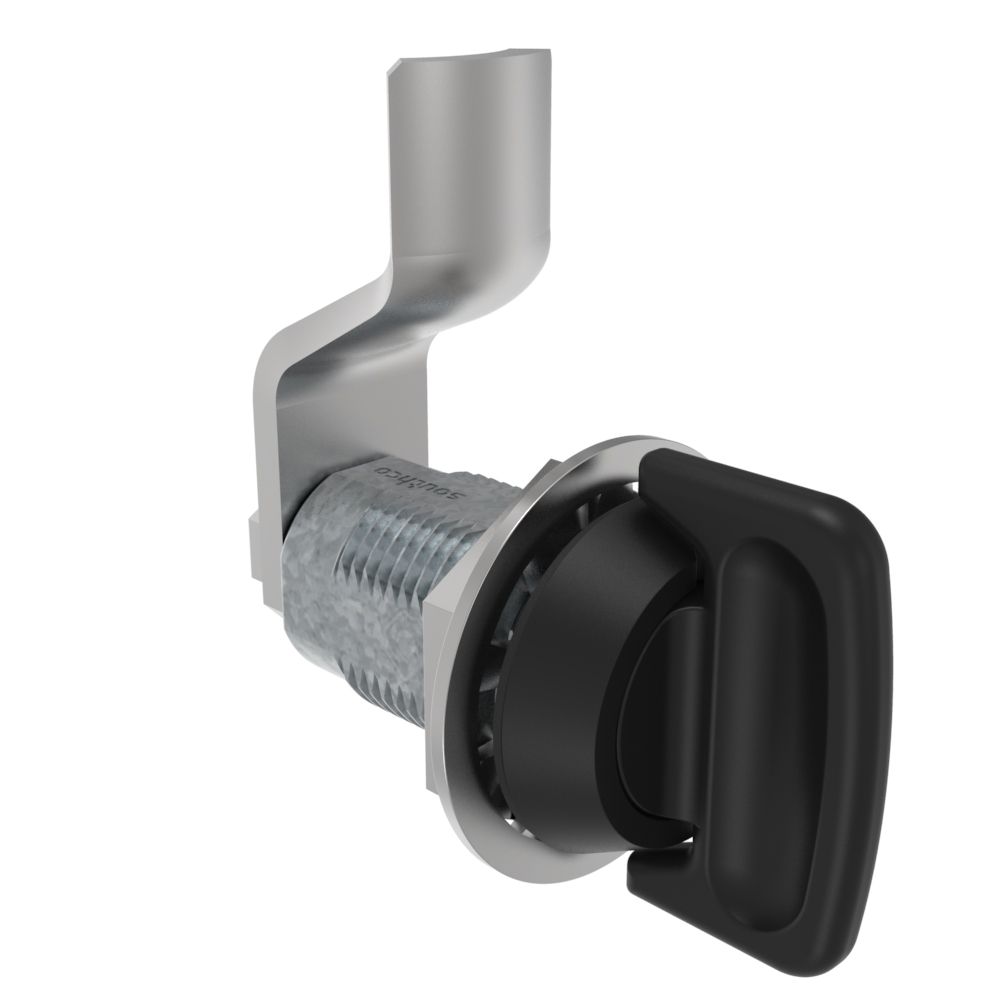 Southco VISE ACTION® Compression Latch, Large Size, Knob Style, Zinc Alloy, Powder Coated, Black, 19 mm (0.75 in) Grip