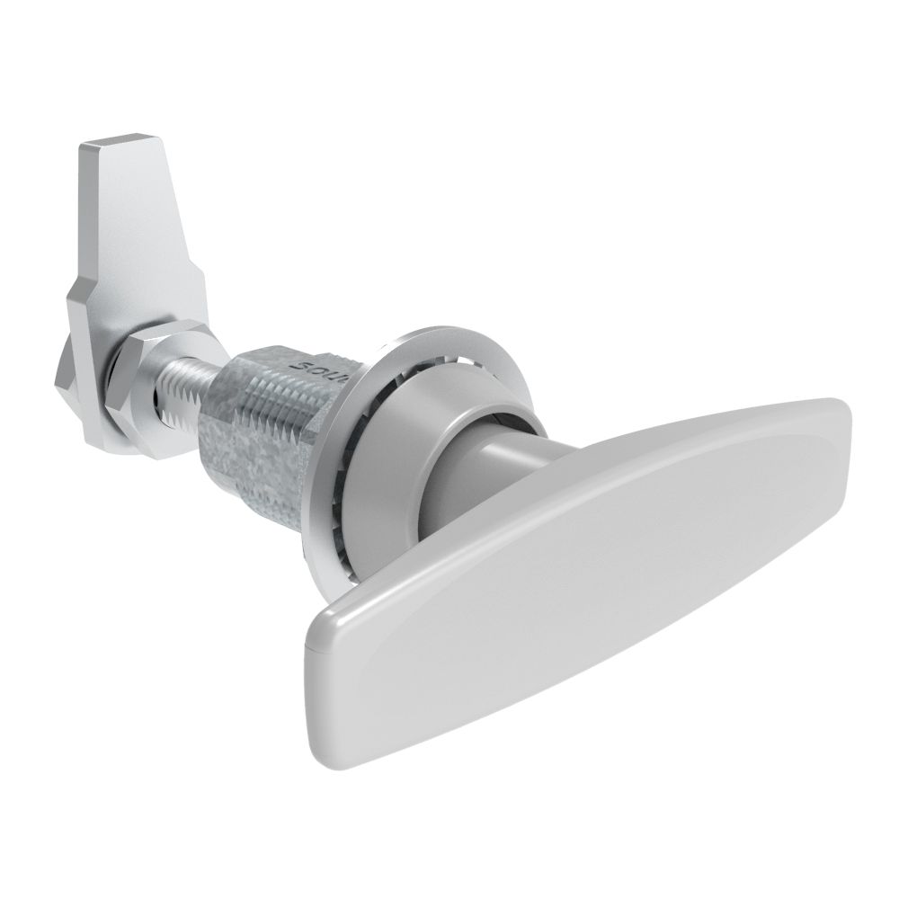 Southco VISE ACTION® Compression Latch, Large Size, T-Handle, Zinc Alloy, Powder Coated, Silver