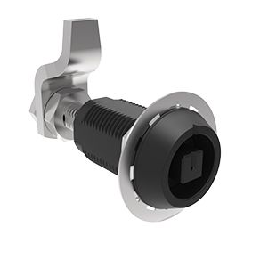 Southco VISE ACTION® Compression Latch, Large Size, 8 mm Square, Aluminum Alloy, Powder Coated, Black