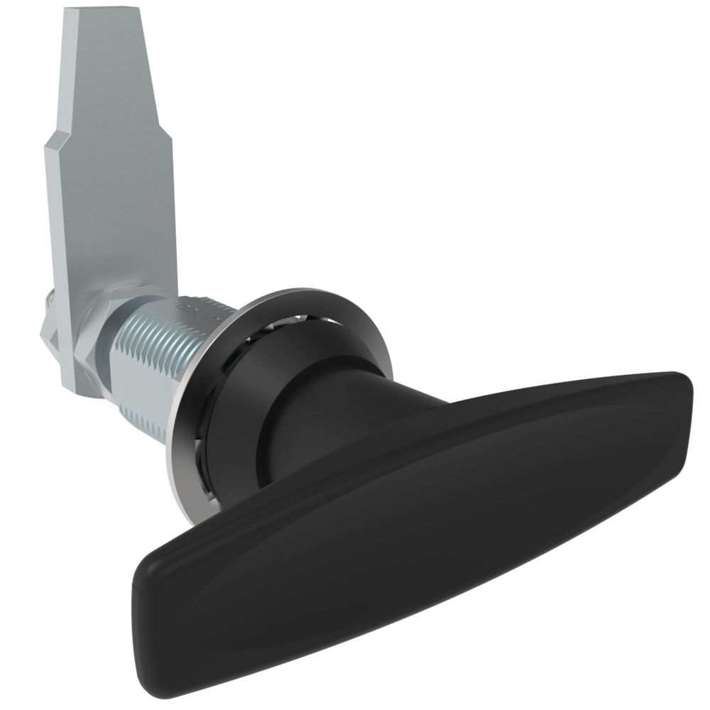 Southco VISE ACTION® Compression Latch, Large Size, T-Handle, Zinc Alloy, Powder Coat, Black, Straight Cam