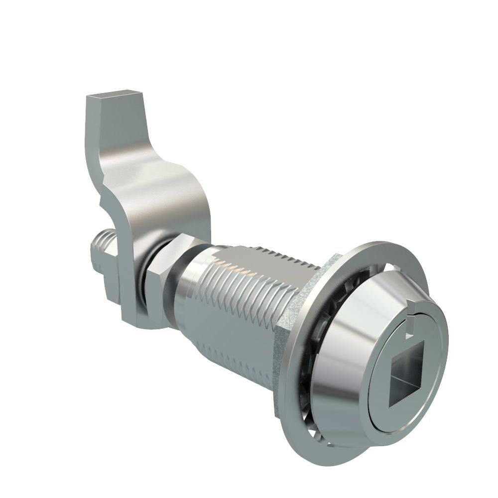 Southco Vise Action® Compression Latch, Large Size, 8 mm Square Recess, Zinc Alloy, Chrome Plated, Bright