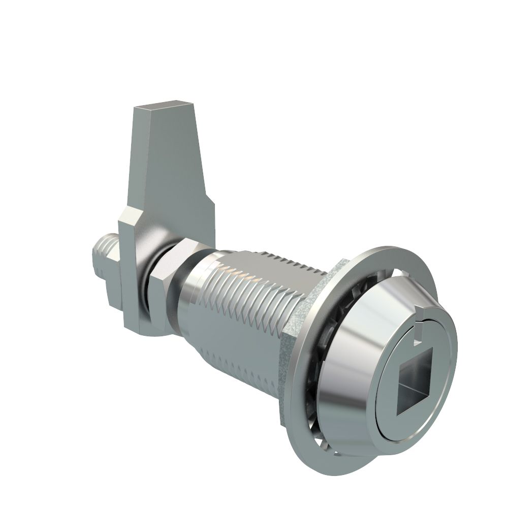 Southco Vise Action® Compression Latch, Large Size, 8 mm Square Recess, Zinc Alloy, Chrome Plated, Bright