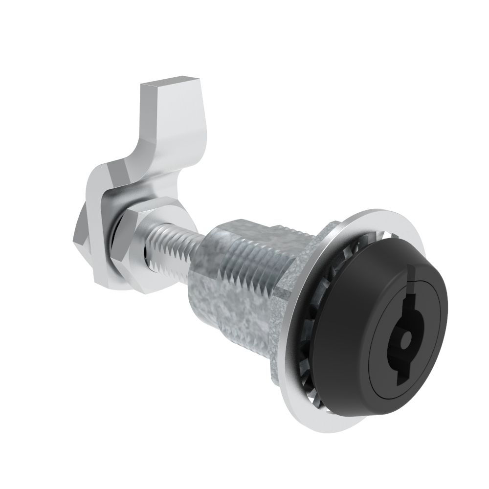 Southco VISE ACTION® Compression Latch, Large Size, 3 mm Double Bitted Recess, Zinc Alloy, Powder Coated, Black