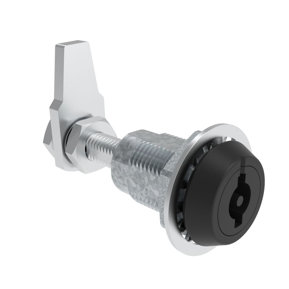 Southco VISE ACTION® Compression Latch, Large Size, 3 mm Double Bitted Recess, Zinc Alloy, Powder Coated, Black