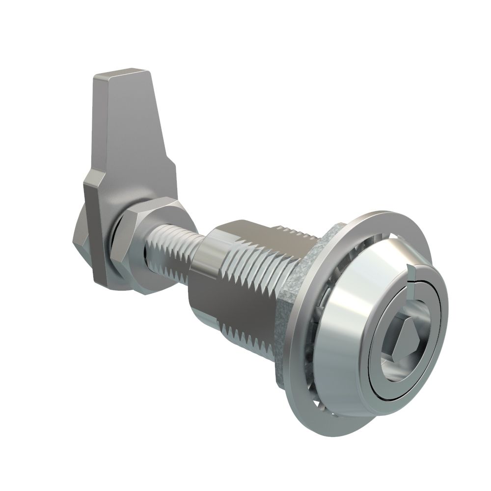 Southco VISE ACTION® Compression Latch, Large Size, 8 mm Triangle, Zinc Alloy, Chrome Plated, Bright