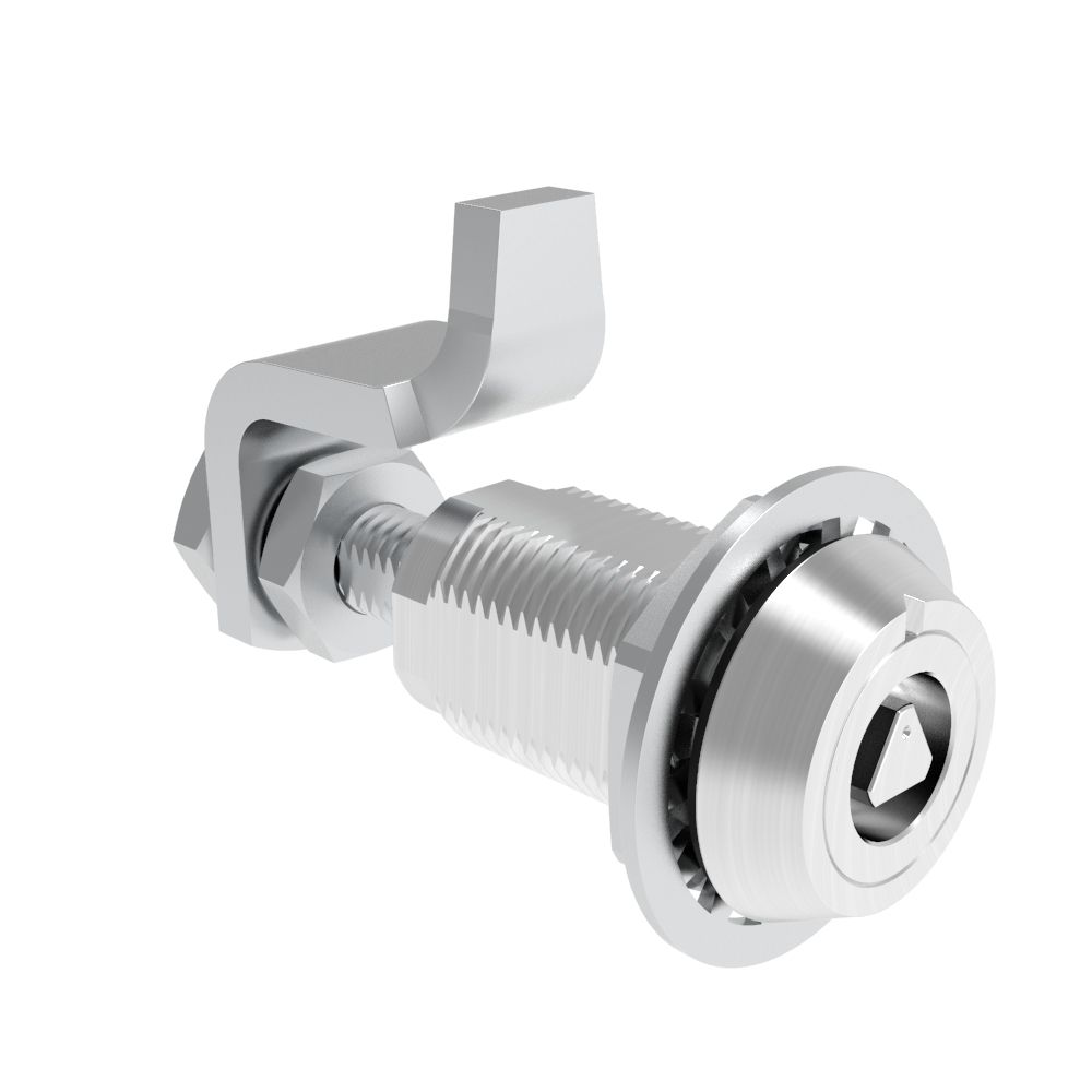 Southco VISE ACTION® Compression Latch, Large Size, 7 mm Triangle, Aluminum Alloy, Powder Coated, Clear