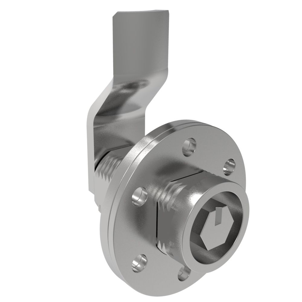 Southco VISE ACTION® Compression Latch, Large Size, 10 mm Hex, Zinc Alloy, Chrome Plated, Bright, 25 mm (0.98 in) Grip