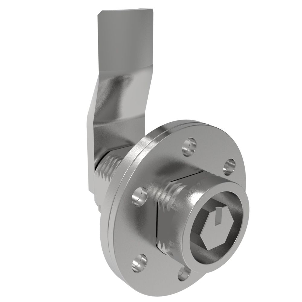 Southco VISE ACTION® Compression Latch, Large Size, 10 mm Hex, Zinc Alloy, Chrome Plated, Bright, 35 mm (1.38 in) Grip