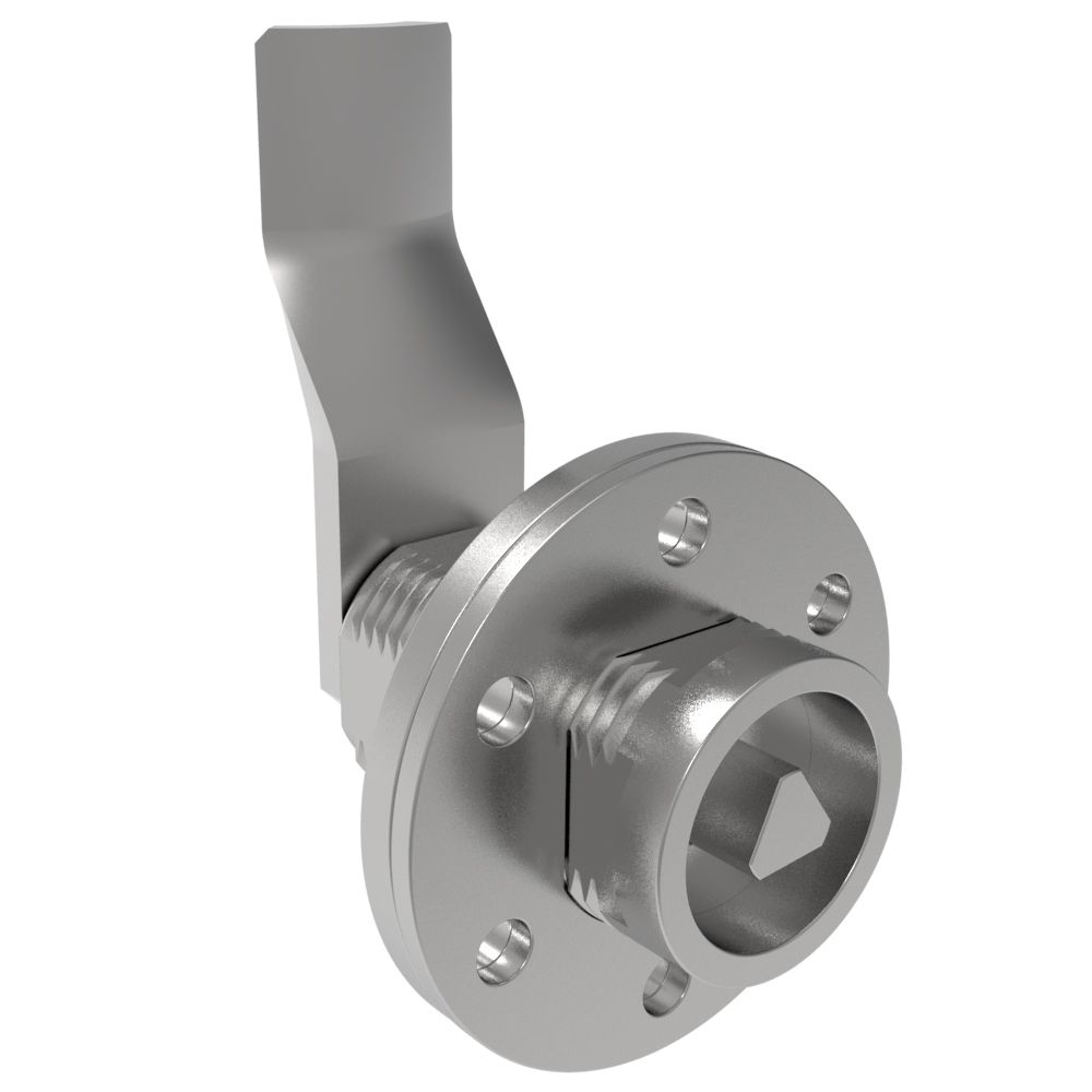 Southco VISE ACTION® Compression Latch, Large Size, 7 mm Triangle, Zinc Alloy, Chrome Plated, Bright, 43 mm (1.69 in) Grip