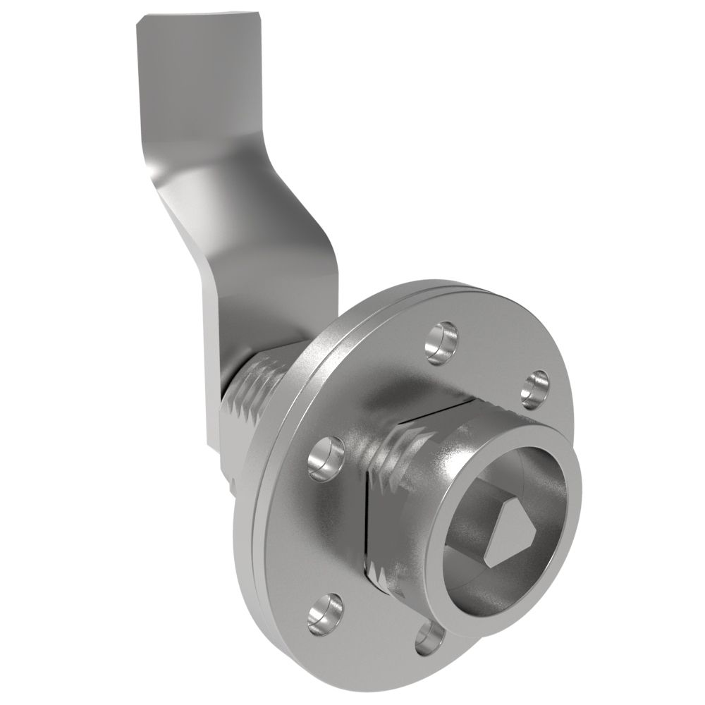 Southco VISE ACTION® Compression Latch, Large Size, 7 mm Triangle, Zinc Alloy, Chrome Plated, Bright, 49 mm (1.93 in) Grip