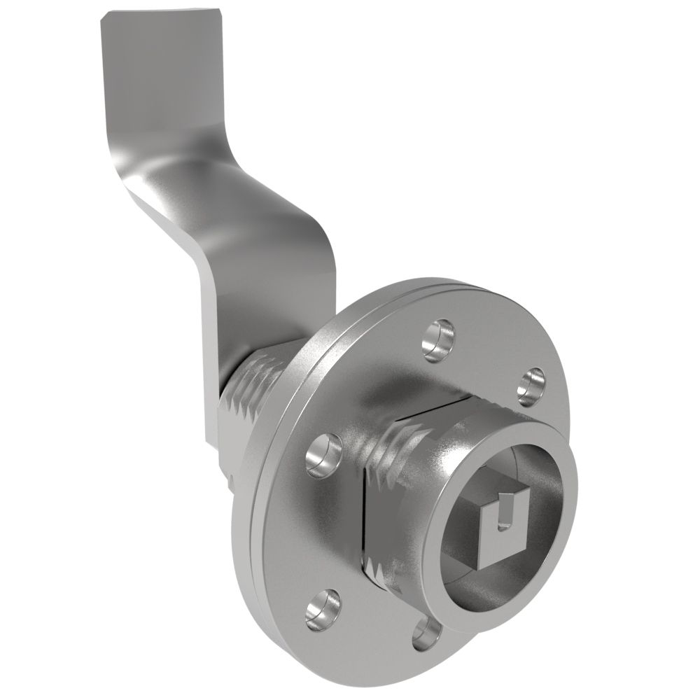 Southco VISE ACTION® Compression Latch, Large Size, 7 mm Square, Zinc Alloy, Chrome Plated, Bright, 55 mm (2.17 in) Grip