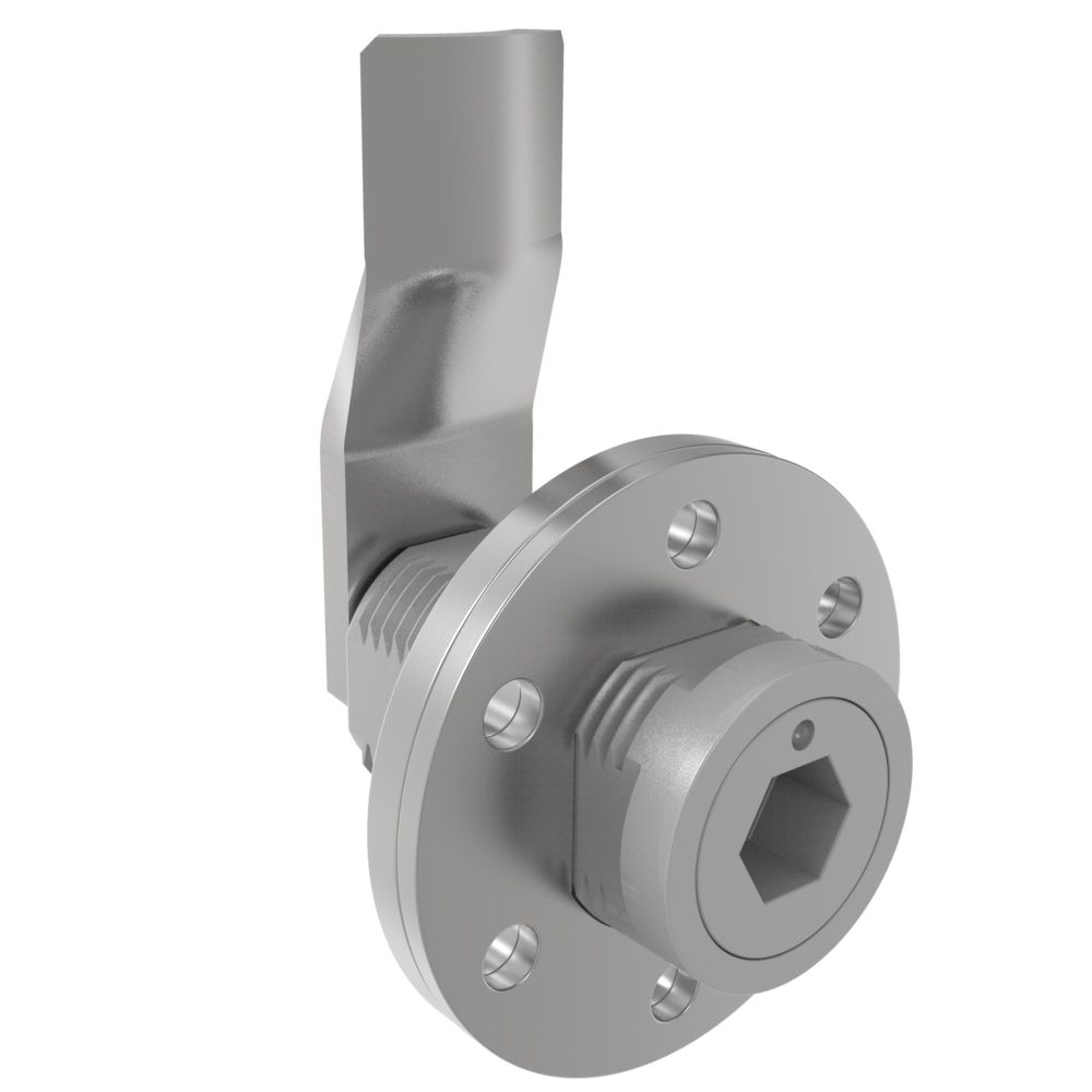 Southco VISE ACTION® Compression Latch, Large Size, 8 mm Hex Recess, Zinc Alloy, Powder Coated, Silver, 31 mm (1.22 in) Grip