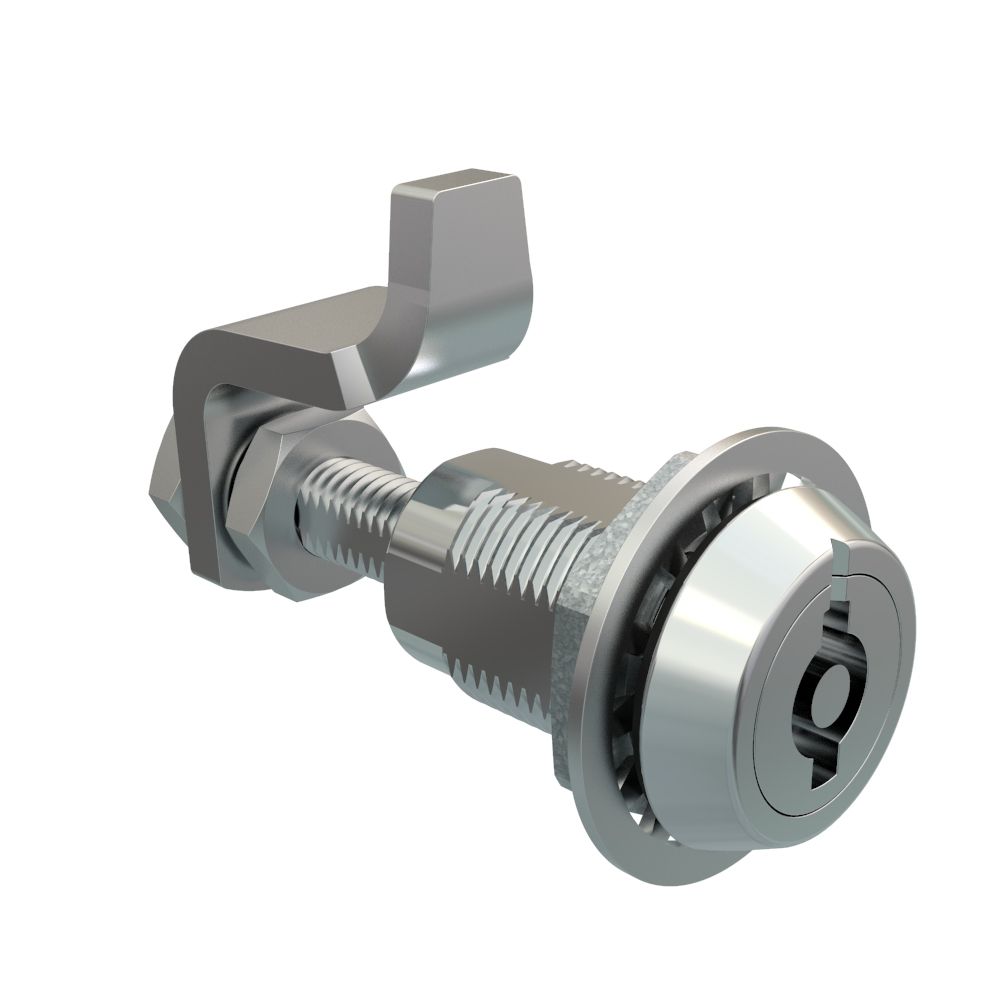 Southco VISE ACTION® Compression Latch, Large Size, 5 mm Double Bitted Recess, Zinc Alloy, Chrome Plated, Bright