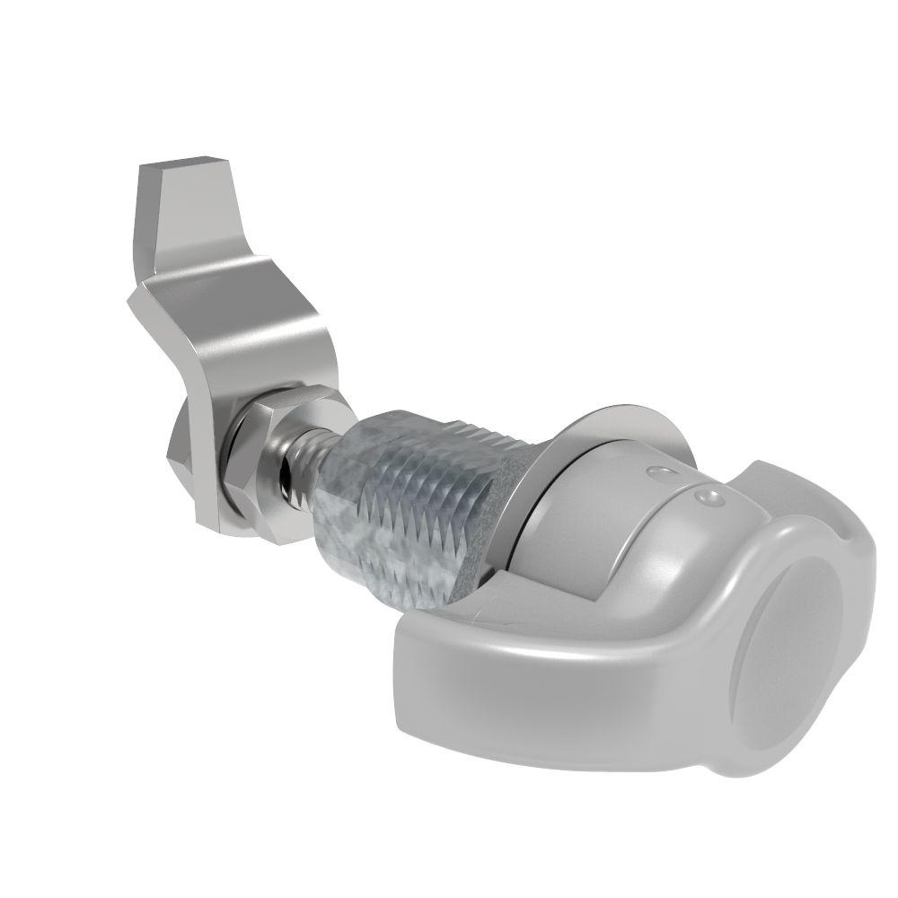 Southco VISE ACTION® Compression Latch, Large Size, Wing, Zinc Alloy, Powder Coated, Silver