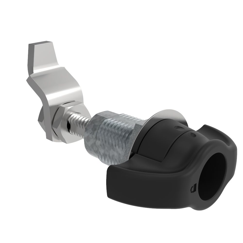 Southco VISE ACTION® Compression Latch, Large Size, Wing, Zinc Alloy, Powder Coated, Black