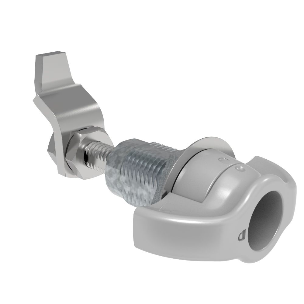 Southco VISE ACTION® Compression Latch, Large Size, Wing, Zinc Alloy, Powder Coated, Silver