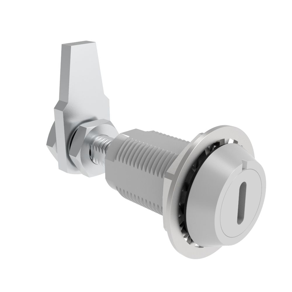 Southco VISE ACTION® Compression Latch, Large Size, Slotted Recess, Aluminum Alloy, Powder Coated, Silver