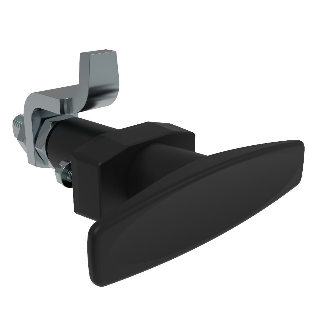 Southco VISE ACTION® Compression Latch, Large Size, T-Handle, Zinc Alloy, Powder Coated, Black